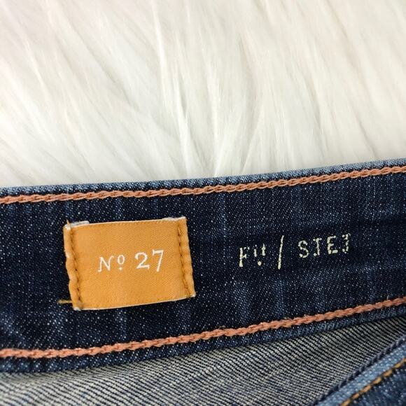 Anthropologie Pilcro Stet Skinny Mid Rise Jeans Size 27 Distressed Ankle - Picture 4 of 11